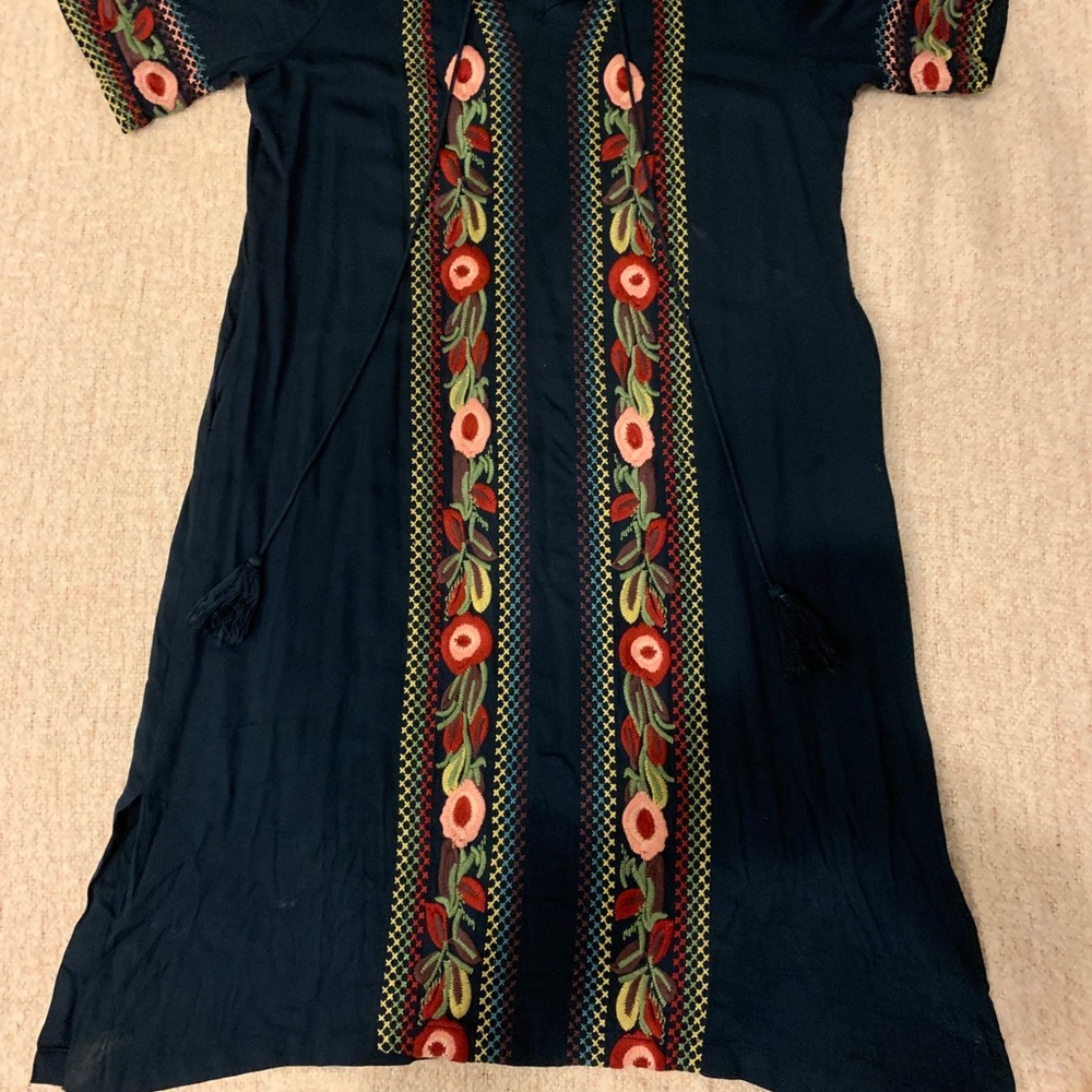 Embroidered flower dress